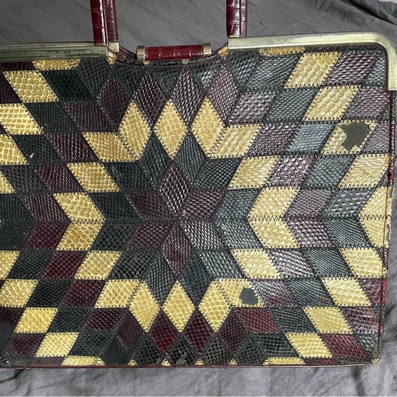 Vintage Snakeskin Doctor’s Bag Handbag - Picture 2 of 10